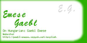 emese gaebl business card